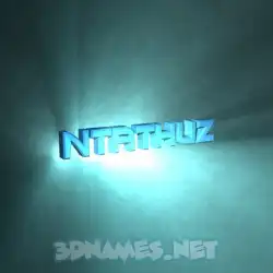 ntathuz in Light Shine style - 3D name wallpaper