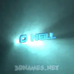 o neill in Light Shine style - 3D name wallpaper