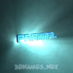 parimal in Light Shine style - 3D name wallpaper