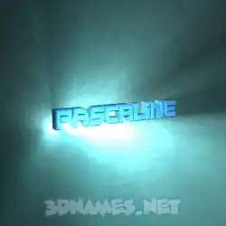 pascaline in Light Shine style - 3D name wallpaper