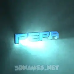 pepa in Light Shine style - 3D name wallpaper