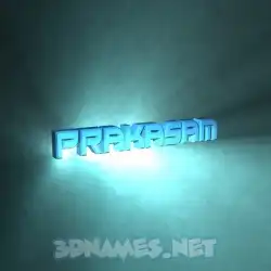 prakasam in Light Shine style - 3D name wallpaper