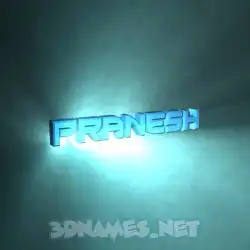 pranesh in Light Shine style - 3D name wallpaper