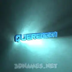 querendon in Light Shine style - 3D name wallpaper