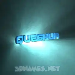 queshua in Light Shine style - 3D name wallpaper