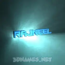 rajneel in Light Shine style - 3D name wallpaper