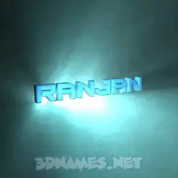 ranjan in Light Shine style - 3D name wallpaper