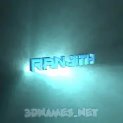 ranjith in Light Shine style - 3D name wallpaper