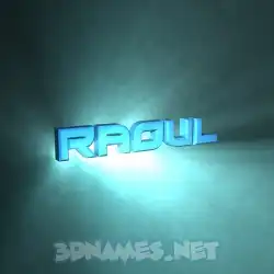 raoul in Light Shine style - 3D name wallpaper