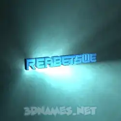 reabetswe in Light Shine style - 3D name wallpaper