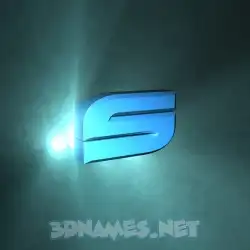 s in Light Shine style - 3D name wallpaper