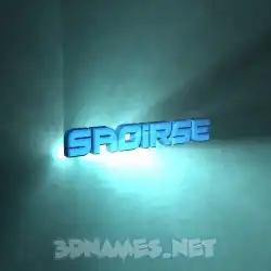 saoirse in Light Shine style - 3D name wallpaper