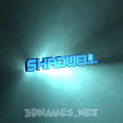 shadwell in Light Shine style - 3D name wallpaper