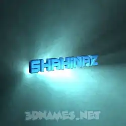 shahinaz in Light Shine style - 3D name wallpaper