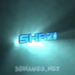 shazi in Light Shine style - 3D name wallpaper