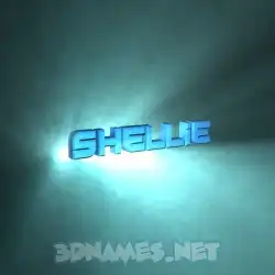 shellie in Light Shine style - 3D name wallpaper