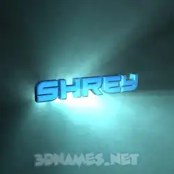 shrey in Light Shine style - 3D name wallpaper
