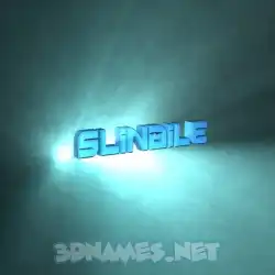 slindile in Light Shine style - 3D name wallpaper