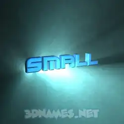 small in Light Shine style - 3D name wallpaper