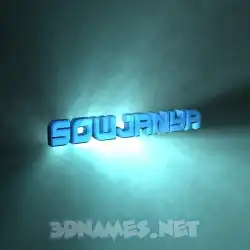 sowjanya in Light Shine style - 3D name wallpaper