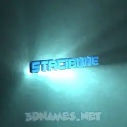 stacianne in Light Shine style - 3D name wallpaper
