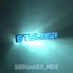 styloso in Light Shine style - 3D name wallpaper