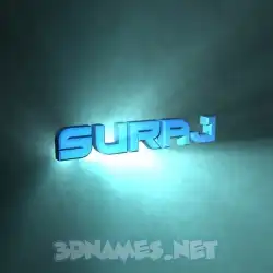 suraj in Light Shine style - 3D name wallpaper