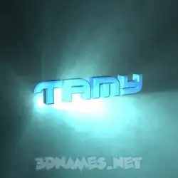 tamy in Light Shine style - 3D name wallpaper