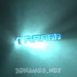 taraaa in Light Shine style - 3D name wallpaper