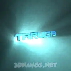 taruga in Light Shine style - 3D name wallpaper