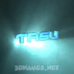 tasu in Light Shine style - 3D name wallpaper