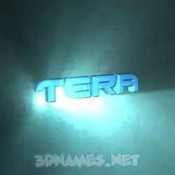 tera in Light Shine style - 3D name wallpaper