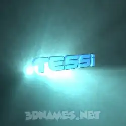 tessi in Light Shine style - 3D name wallpaper