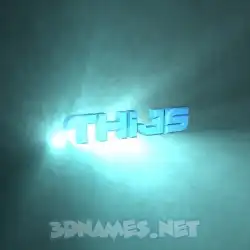 thijs in Light Shine style - 3D name wallpaper