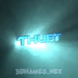 thuat in Light Shine style - 3D name wallpaper