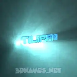 tilipan in Light Shine style - 3D name wallpaper