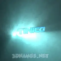 tinico in Light Shine style - 3D name wallpaper