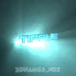 tipple in Light Shine style - 3D name wallpaper
