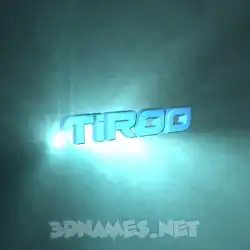 tiroo in Light Shine style - 3D name wallpaper