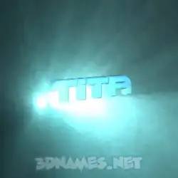 tita in Light Shine style - 3D name wallpaper