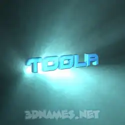 toola in Light Shine style - 3D name wallpaper