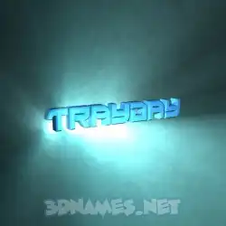 trayday in Light Shine style - 3D name wallpaper