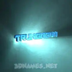 trungngan in Light Shine style - 3D name wallpaper
