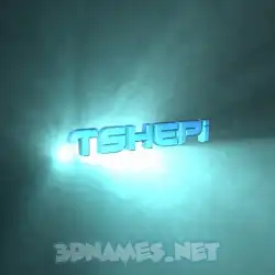tshepi in Light Shine style - 3D name wallpaper