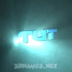 tut in Light Shine style - 3D name wallpaper