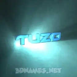 tuzo in Light Shine style - 3D name wallpaper