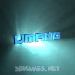 umang in Light Shine style - 3D name wallpaper