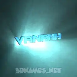 vananh in Light Shine style - 3D name wallpaper