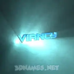 viancy in Light Shine style - 3D name wallpaper