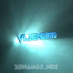 vijendra in Light Shine style - 3D name wallpaper